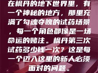 长兴在枫丹的地下世界里，有一个神秘的地方，那里充满了勾魂夺魄的试药场景，每一个角色都像是一场命运的赌注。枫丹第三次试药多少钱一次？这是每一个迈入这里的新人必须面对的问题。